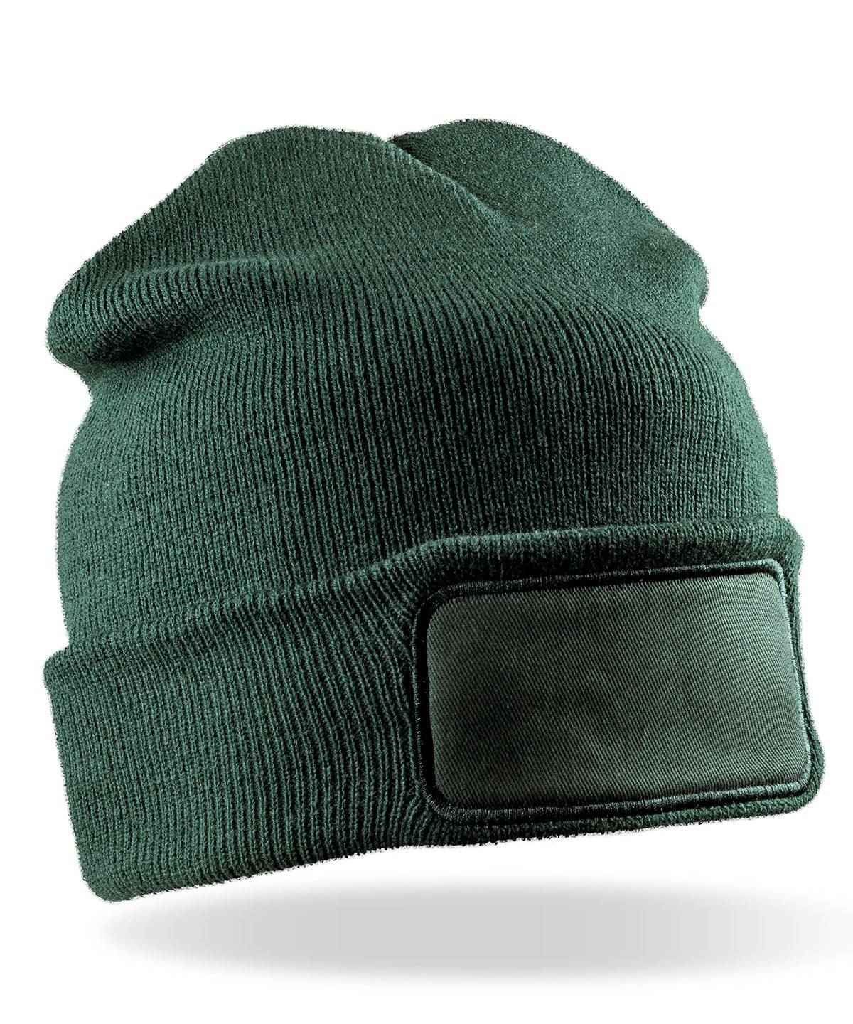 Bottle Green - Double-knit printers beanie