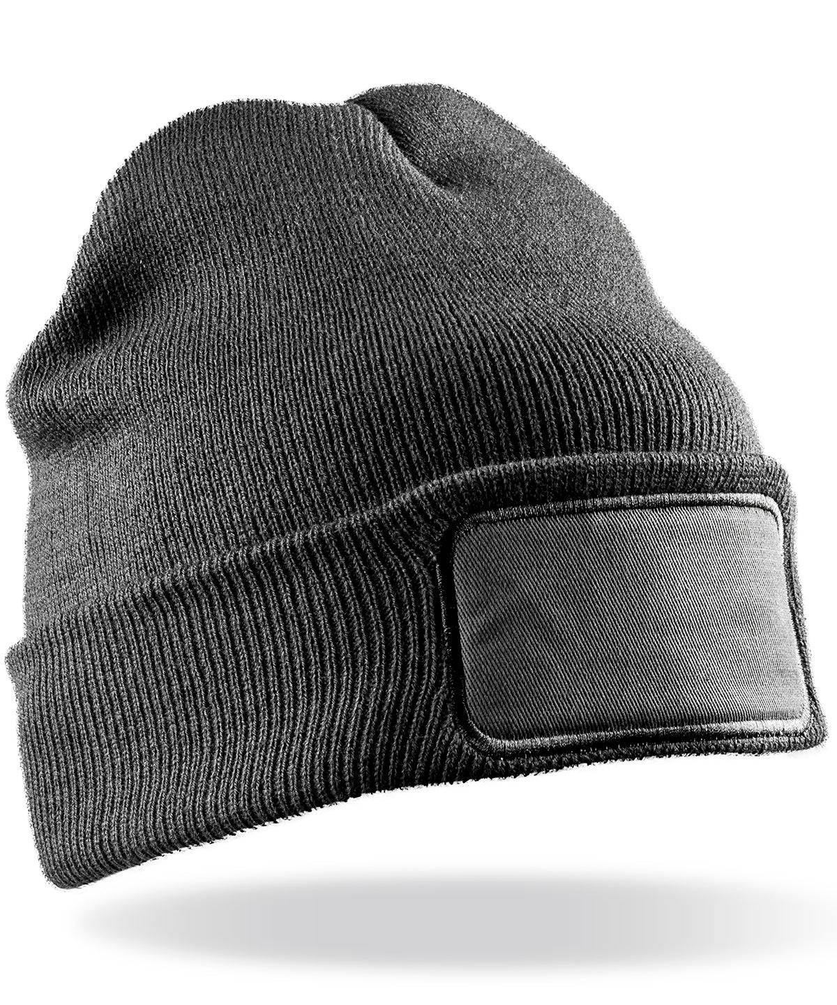 Grey - Double-knit printers beanie