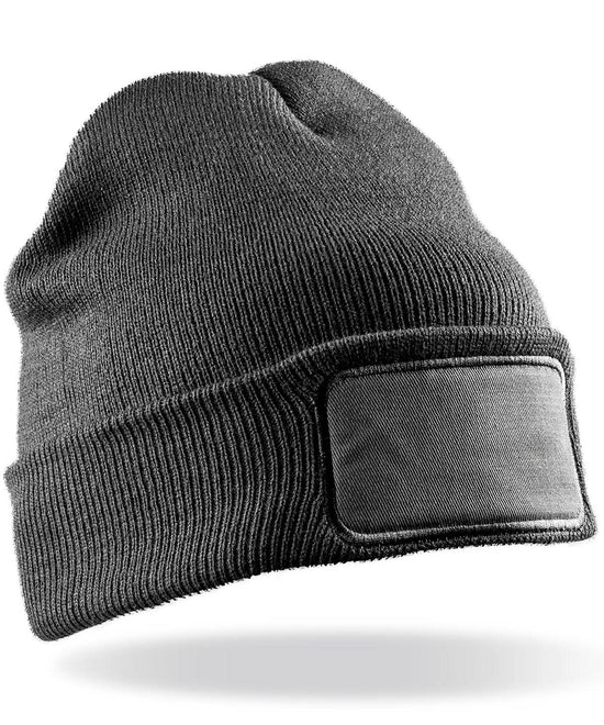 Grey - Double-knit printers beanie