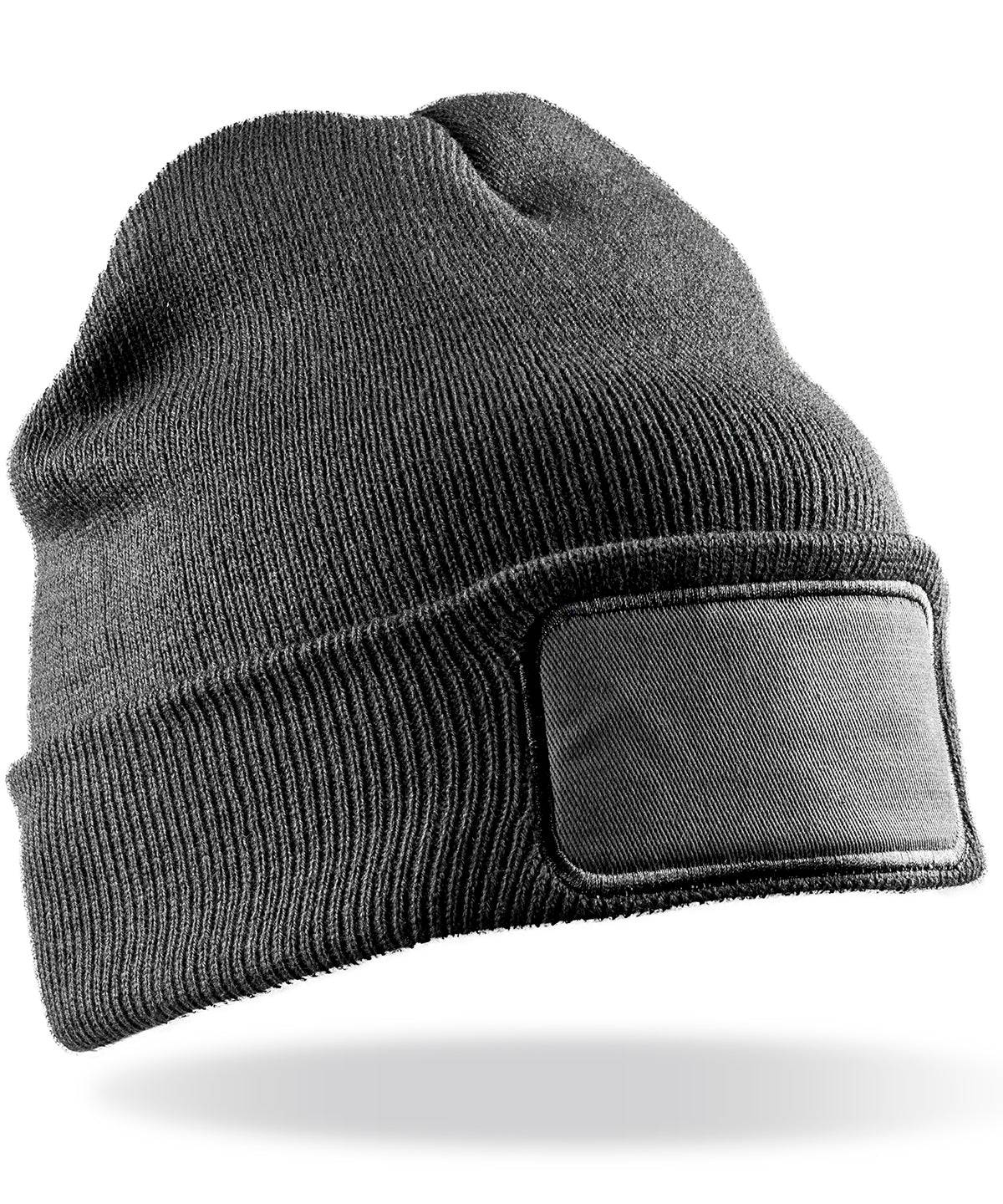 Grey - Double-knit Thinsulate™ printers beanie