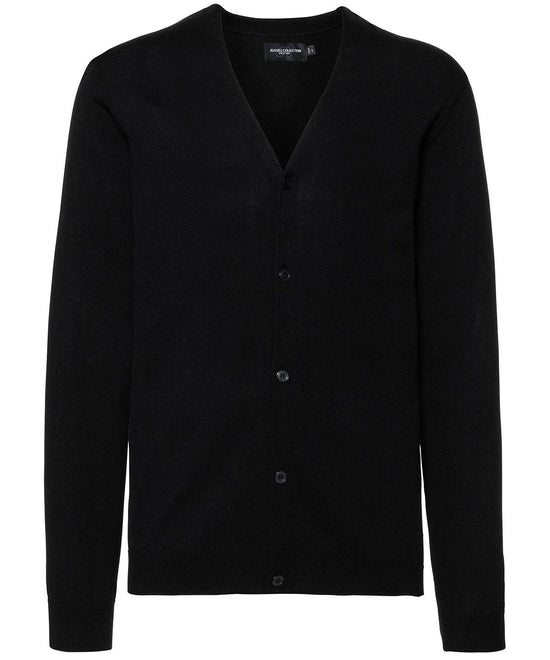 Black - V-neck knitted cardigan