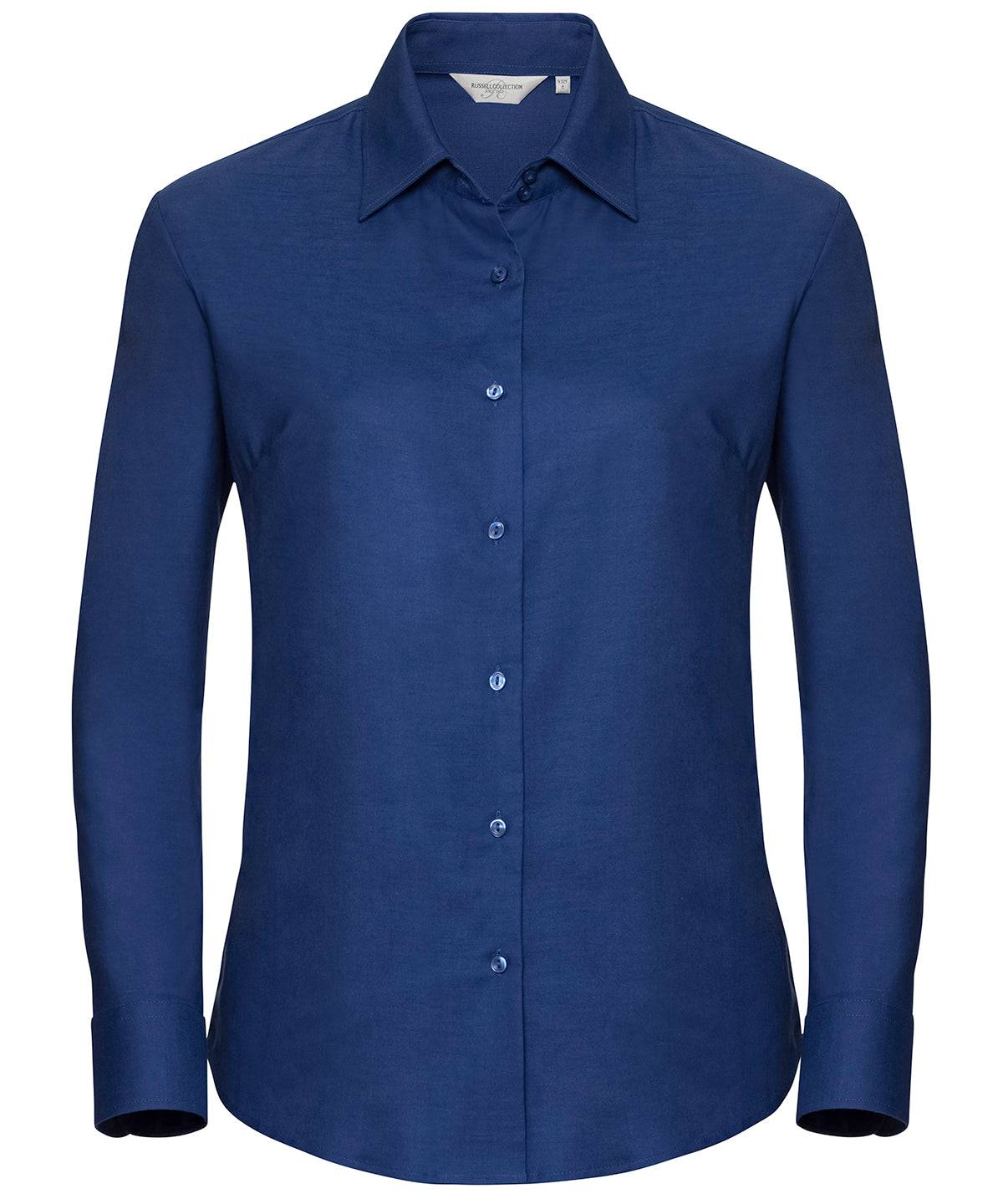 Bright Royal - Pflegeleichtes Oxford-Hemd mit langen Ärmeln für Damen