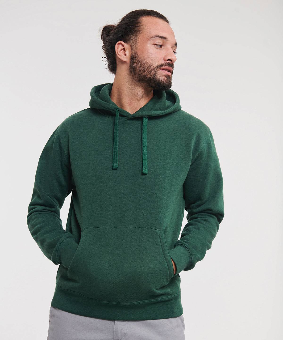 Bottle Green - Authentic hooded sweatshirt