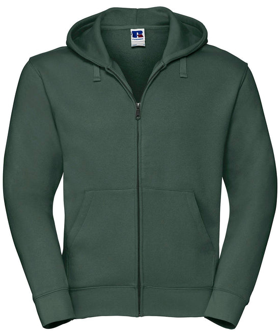 Bottle Green - Authentic zipped hooded sweat