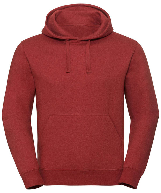 Brick Red Melange - Authentic melange hooded sweatshirt