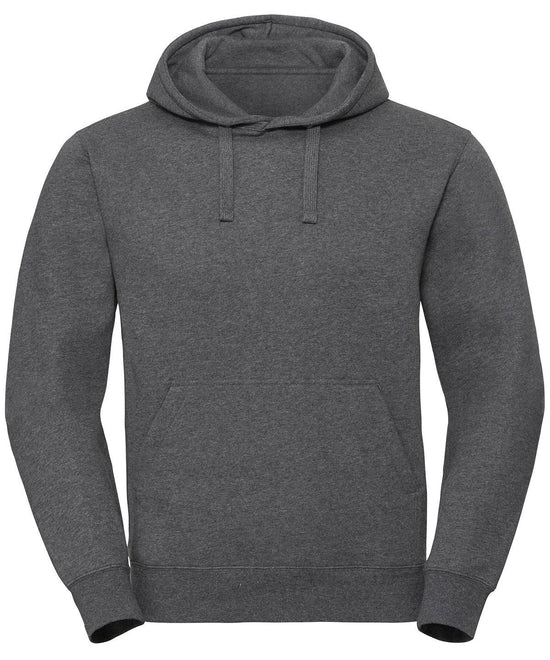 Brick Red Melange - Authentic melange hooded sweatshirt