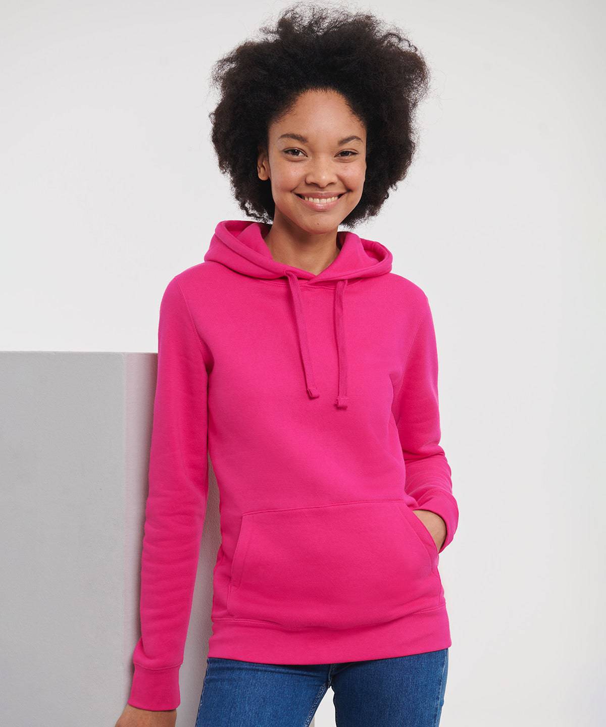 Bright Royal - Women's authentic hooded sweatshirt