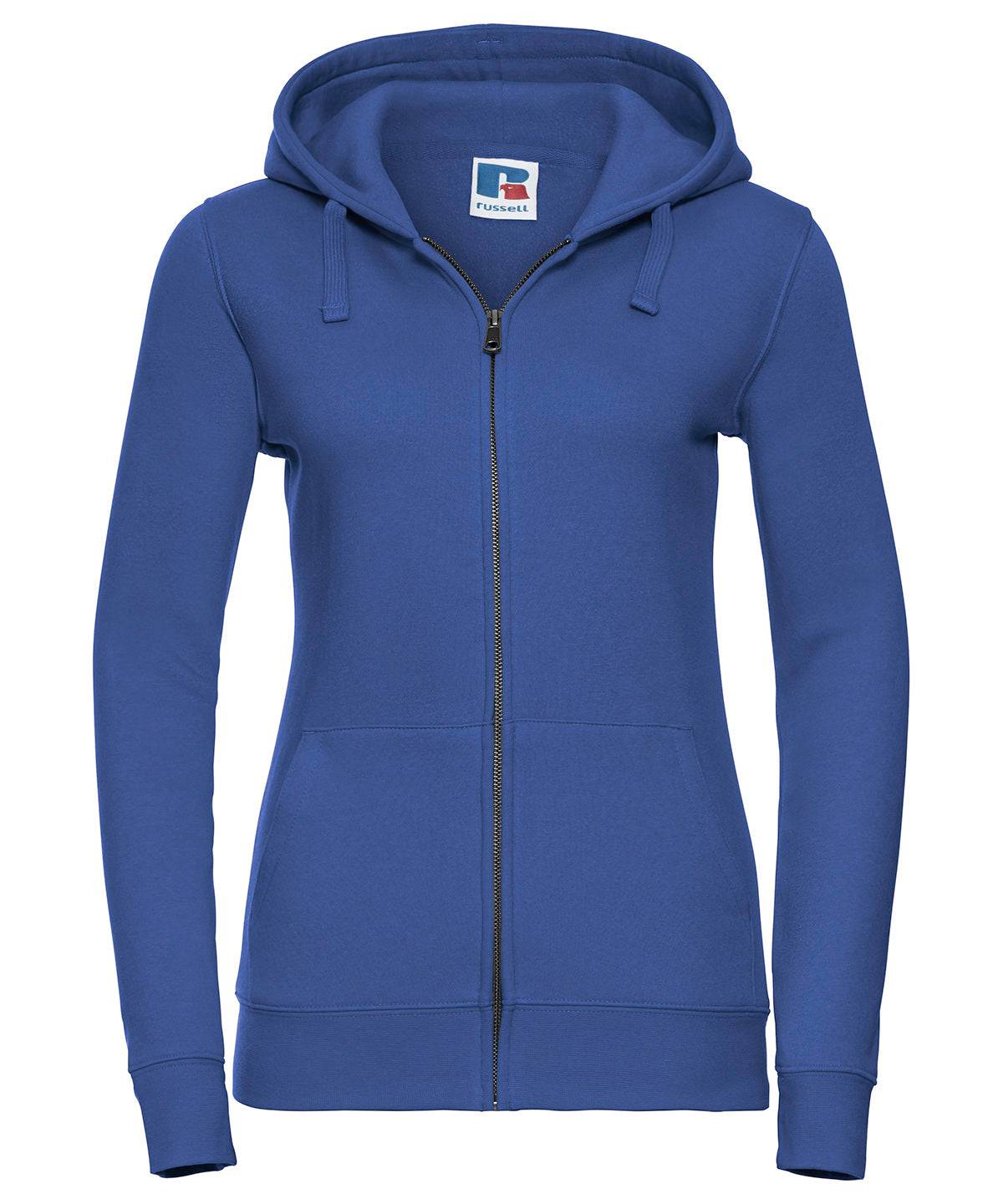 Bright Royal - Women's authentic zipped hooded sweatshirt