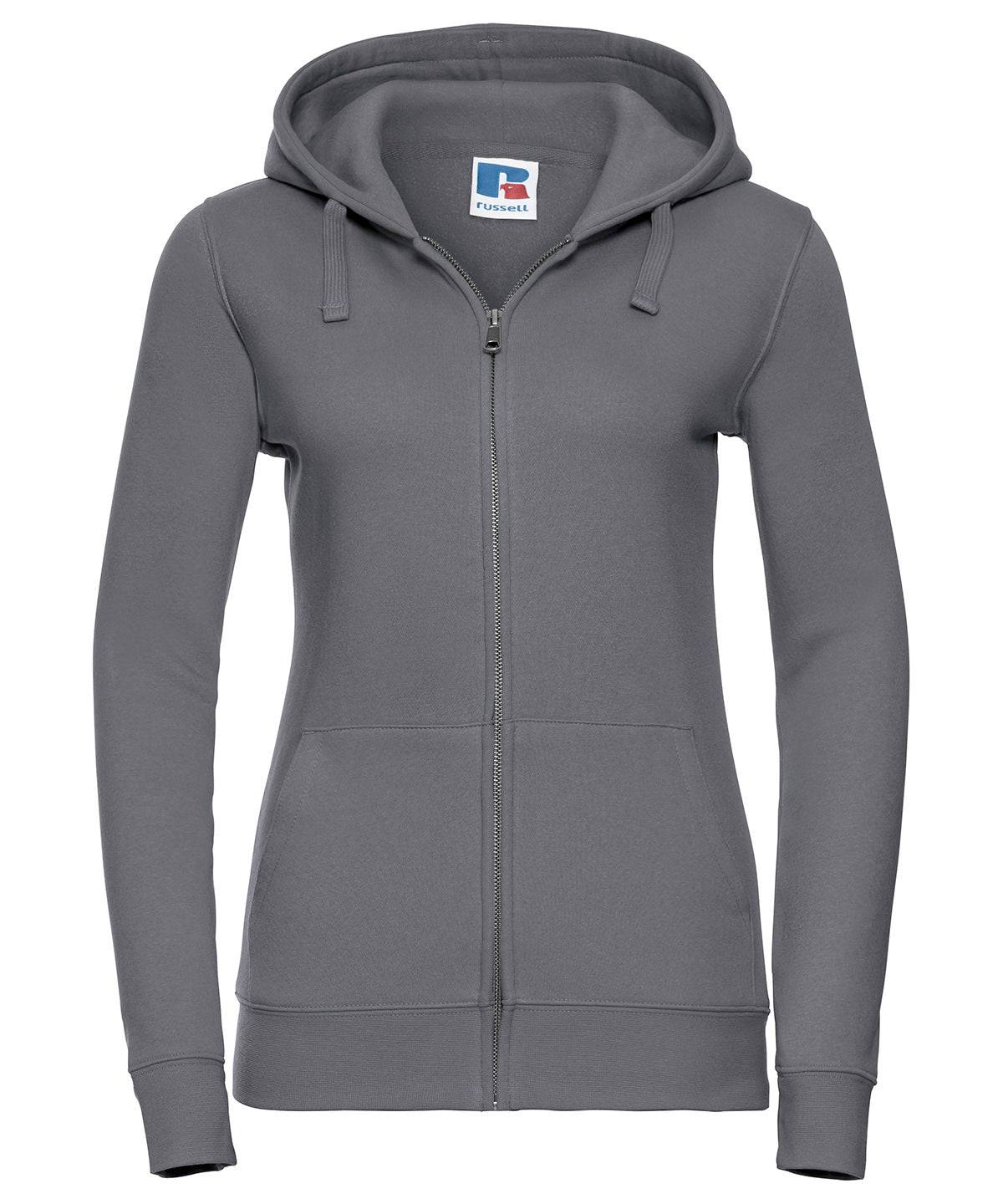 Convoy Grey - Women's authentic zipped hooded sweatshirt