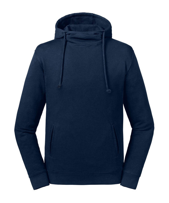 French Navy - Pure organic high collar hooded sweatshirt