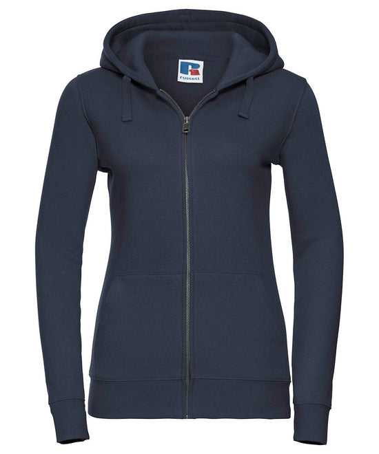 French Navy* - Women's authentic zipped hooded sweatshirt