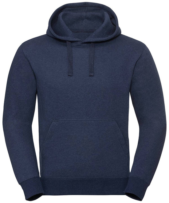 Indigo Melange - Authentic melange hooded sweatshirt