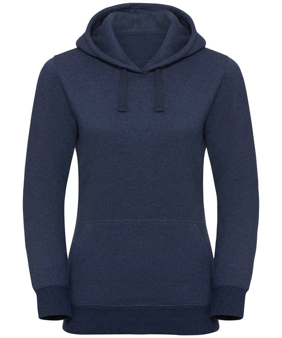 Indigo Melange - Women's authentic melange hooded sweatshirt