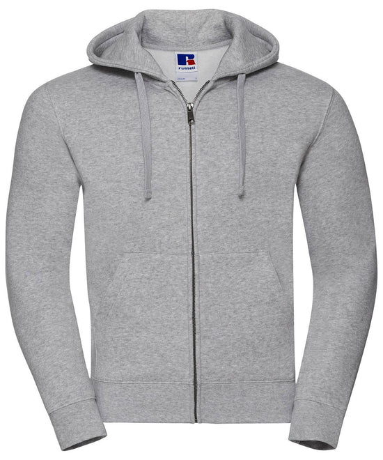 Light Oxford* - Authentic zipped hooded sweat