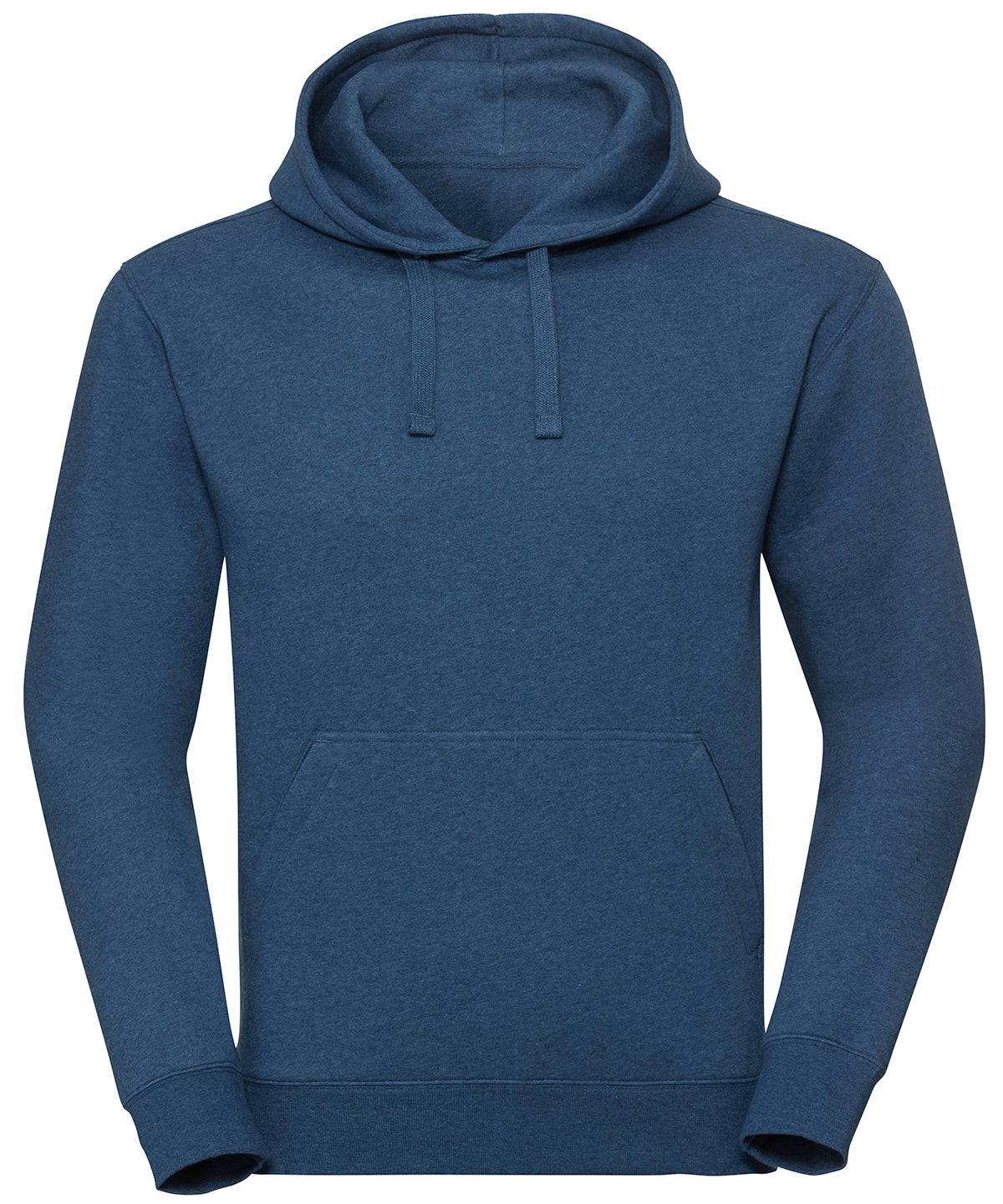 Ocean Melange - Authentic melange hooded sweatshirt