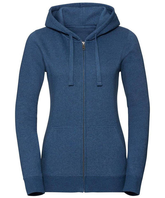 Ocean Melange - Women's authentic melange zipped hood sweatshirt