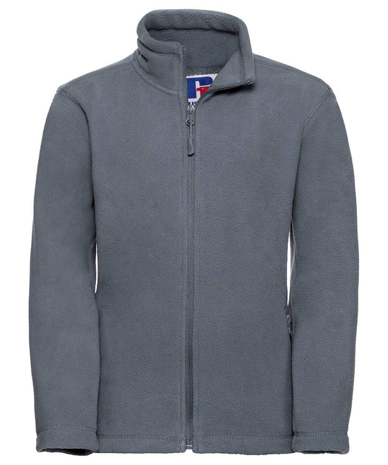 Convoy Grey - Kids full-zip outdoor fleece