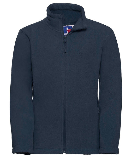 French Navy - Kids full-zip outdoor fleece