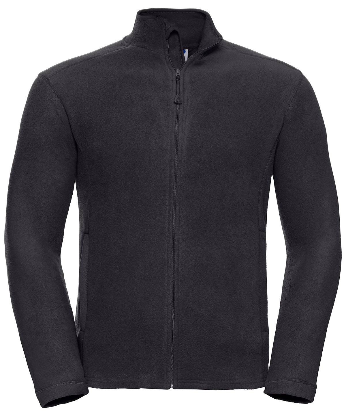 Black - Full-zip microfleece