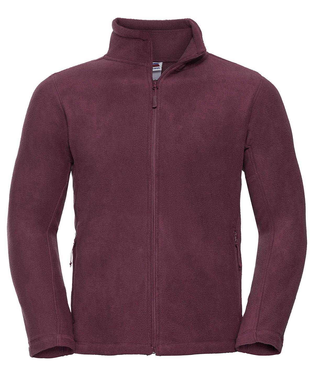 Burgundy - Full-zip outdoor fleece