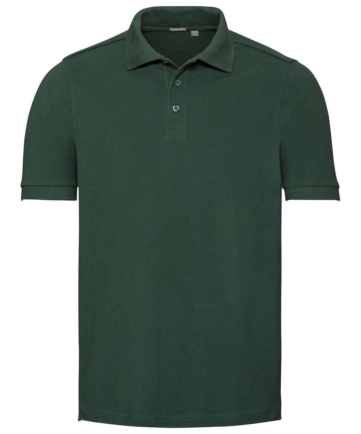 Bottle Green - Tailored stretch polo