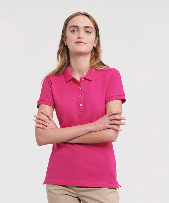 Black - Women's stretch polo