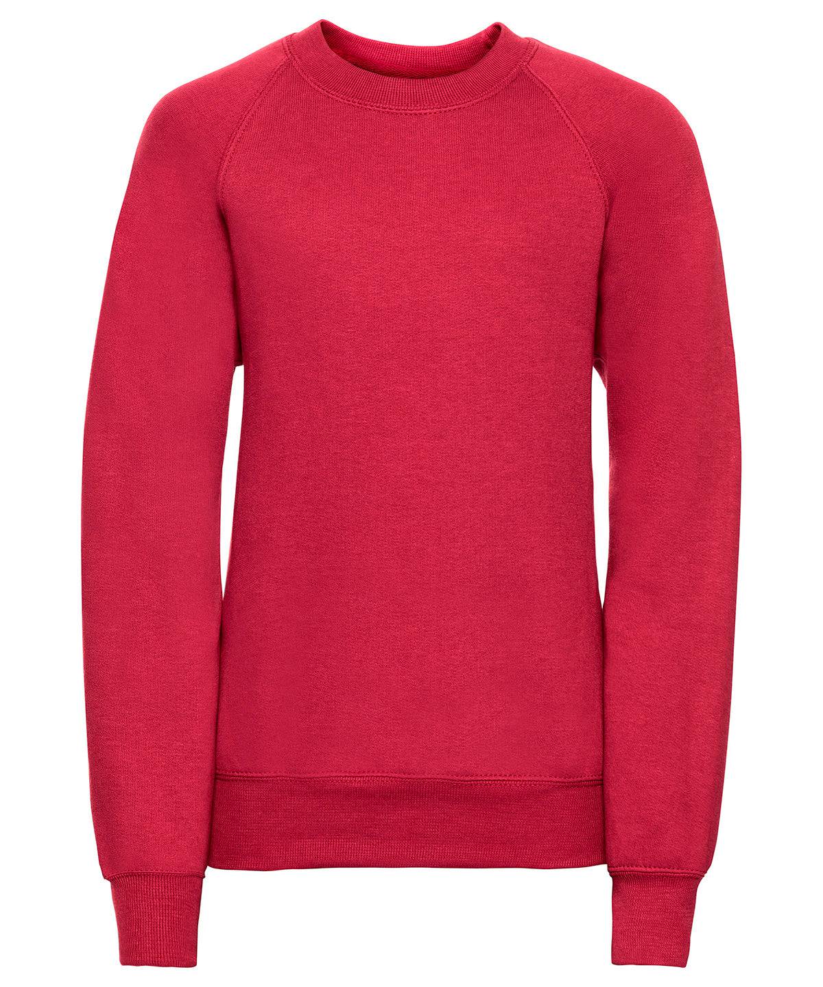 Classic Red - Kids raglan sleeve sweatshirt