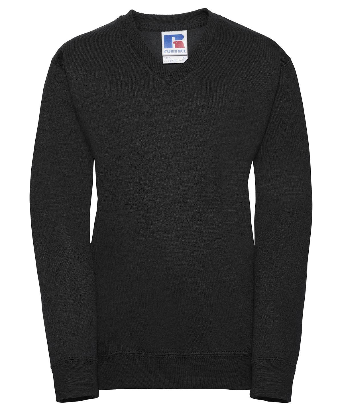 Black - Kids v-neck sweatshirt