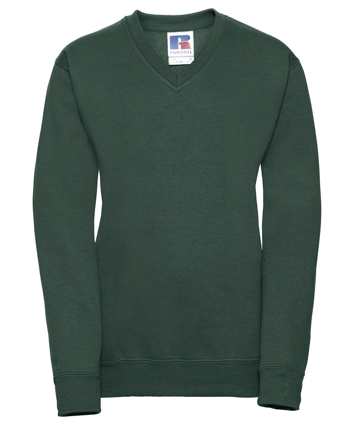 Bottle Green - Kids v-neck sweatshirt