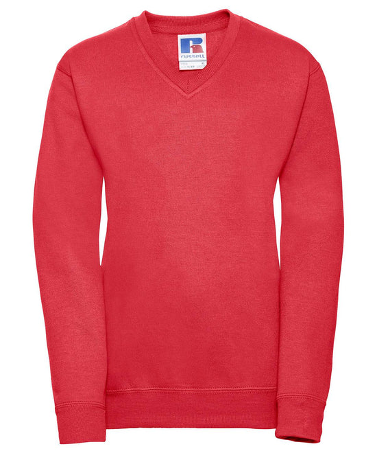 Bright Red - Kids v-neck sweatshirt