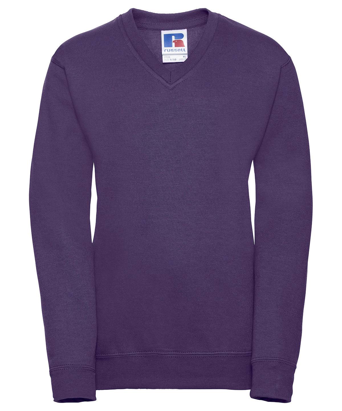 Purple - Kids v-neck sweatshirt