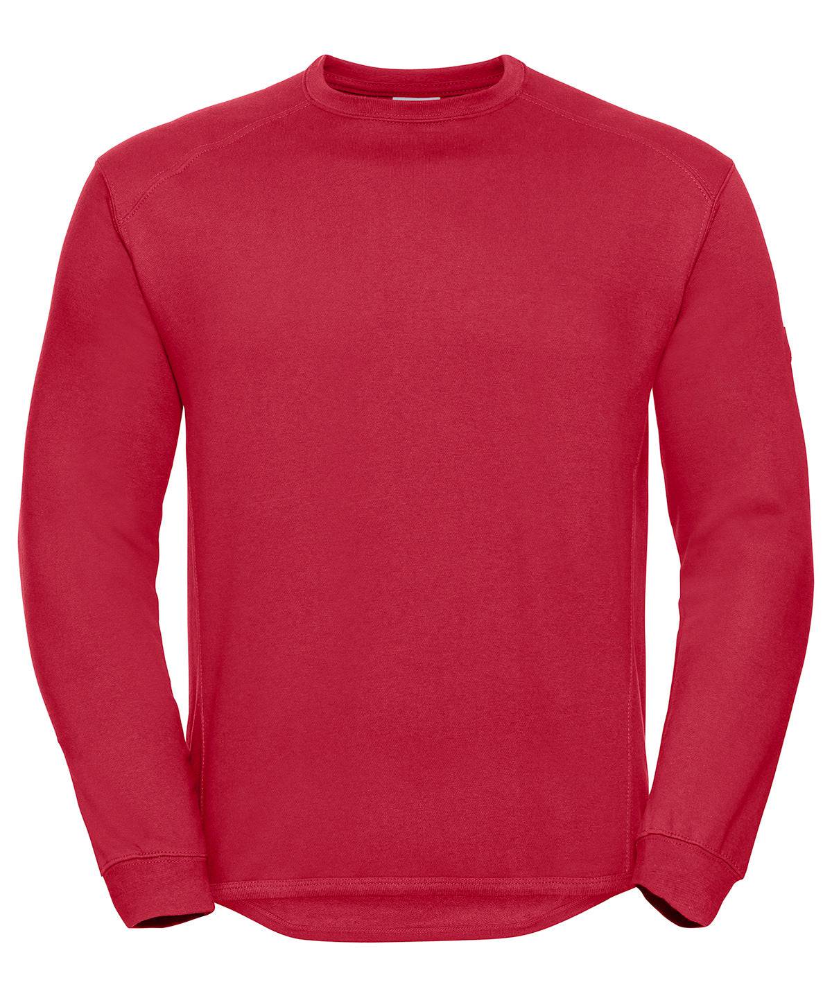 Classic Red - Heavy-duty crew neck sweatshirt