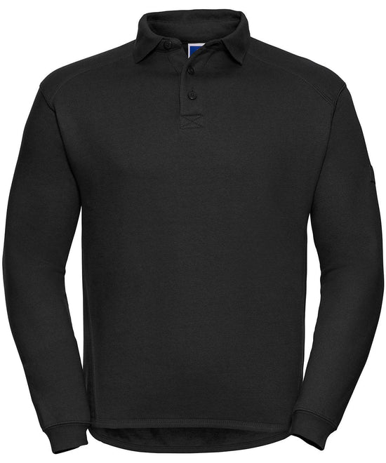 Black - Heavy-duty collar sweatshirt