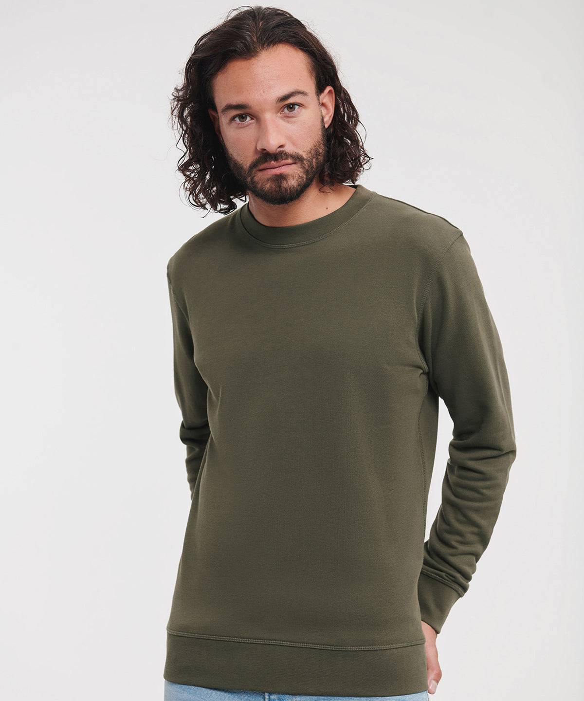 Dark Olive - Pure organic reversible sweatshirt