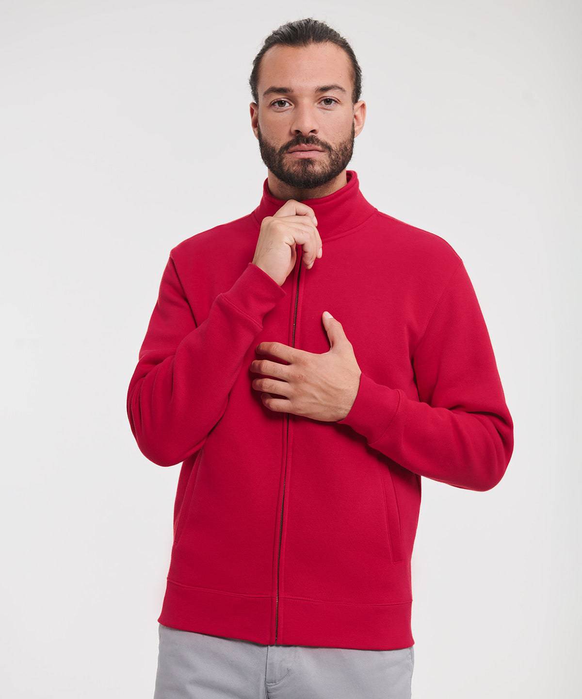 Light Oxford* - Authentic sweatshirt jacket