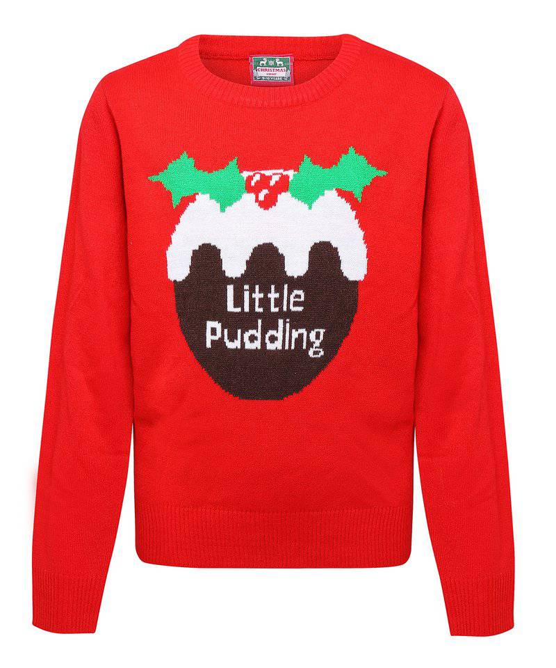 Red - Kids little pudding jumper