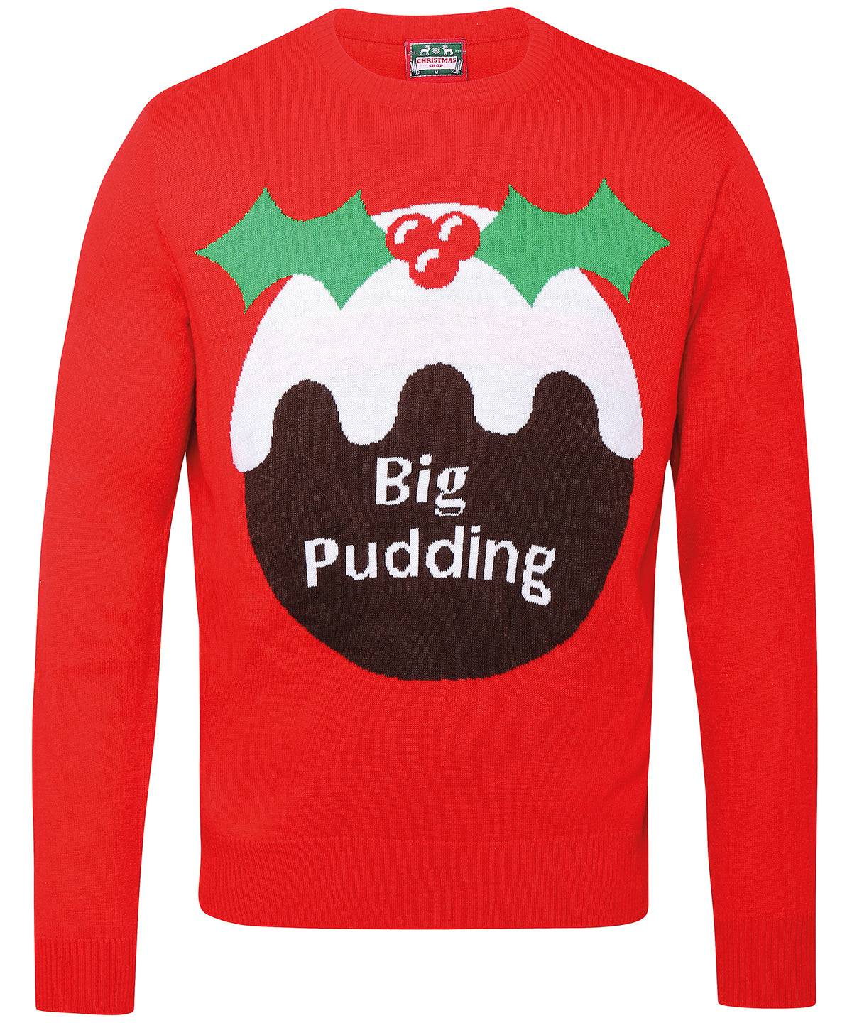 Red - Adults big pudding jumper