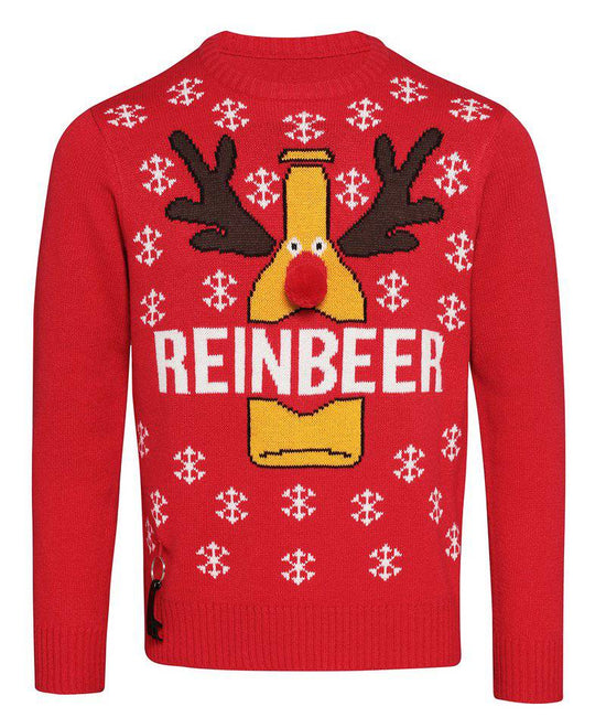 Red - Adults Reinbeer Christmas jumper