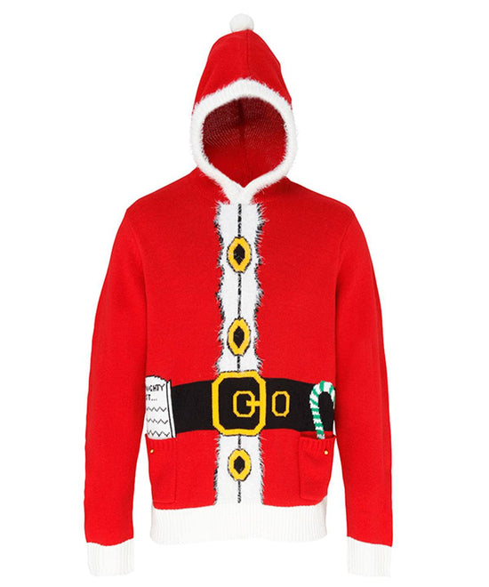 Red - Santa - 3D adults Christmas jumper