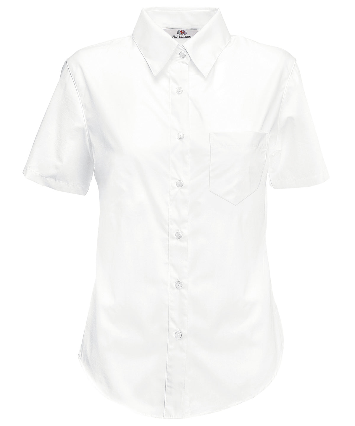 Ladyfit poplin short sleeve shirt