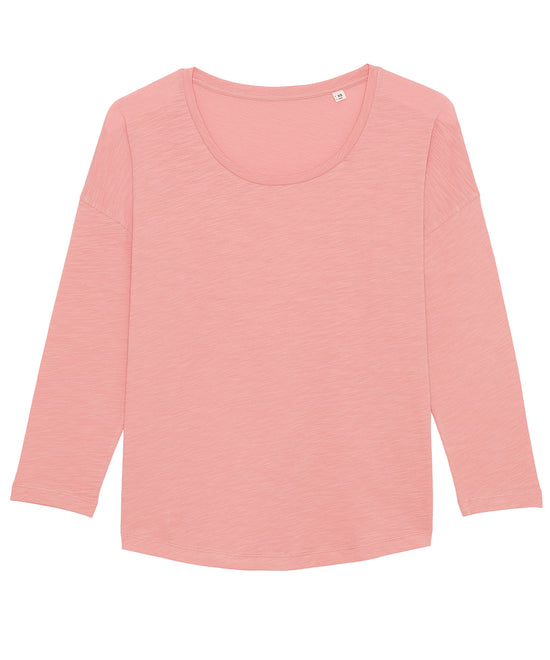 Women's Stella Waver slub women's ¾ sleeve dropped shoulder t-shirt (STTW114)