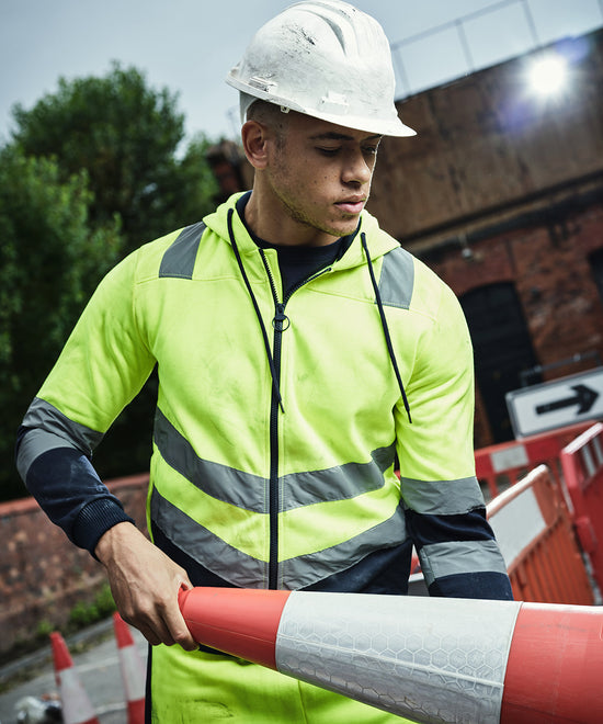 Pro hi-vis full zip hoodie