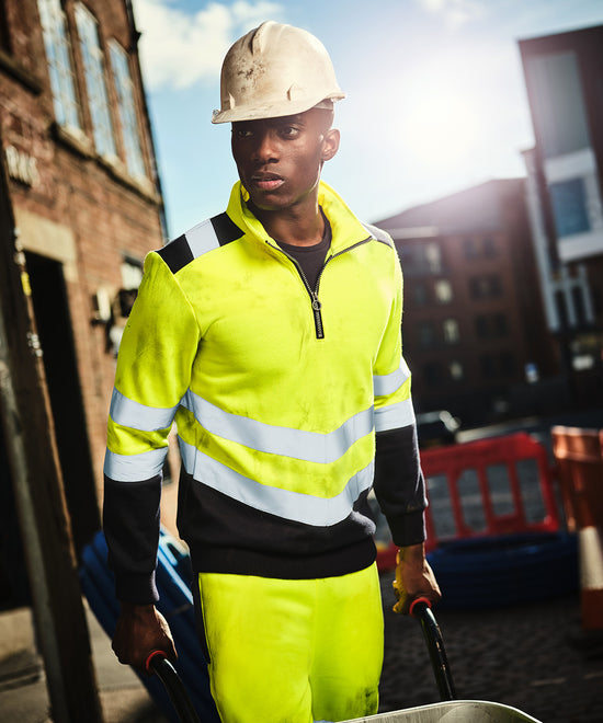 Pro hi-vis ¼-zip sweatshirt