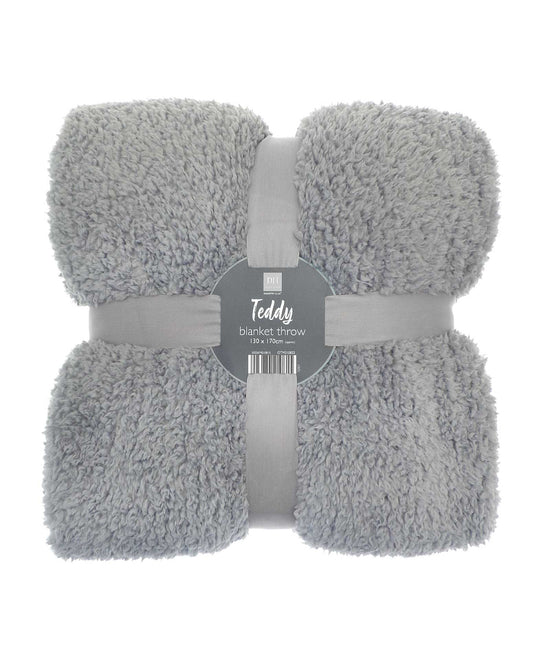 The Ribbon teddy bear fabric throw